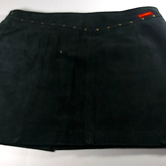 Roxy Jeans Blk. Suede Leather Skirt. - Picture 4 of 7